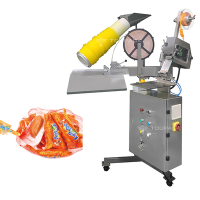 Máquina de embalaje de bolsas con malla de frutas y verduras Equipo de embalaje de bolsas semiautomáticas