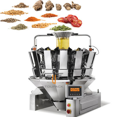 Condimento en polvo molido Especias 14 cabezas máquina de embalaje de pesas máquina de embalaje de sellado vertical
