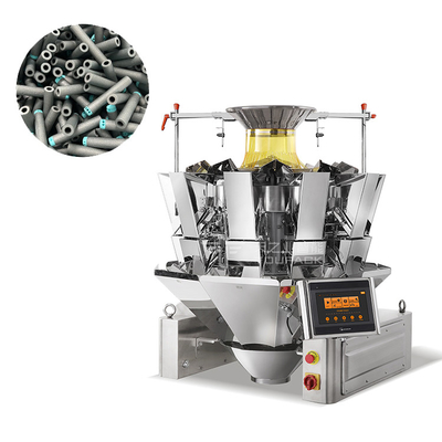 Máquina automática de embalaje de plásticos y hardware con pesadora de 14 10 cabezas