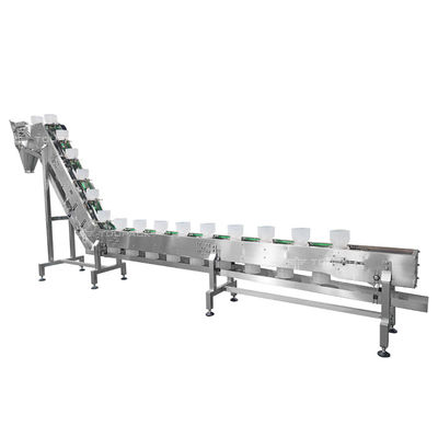 Tamaño personalizado de acero inoxidable Conveyor de forma Z para alimentos Conveyor de cinturón de bolas de carne