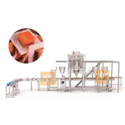 Sistema automático de llenado de pimienta de mantequilla cuadrada 10 cabezas de pesaje máquina de llenado de pimienta