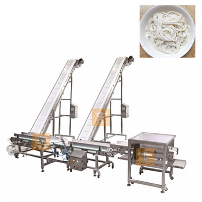 Sistema de transporte automático para los fideos de arroz de grado alimenticio Cinturón de transporte inclinado