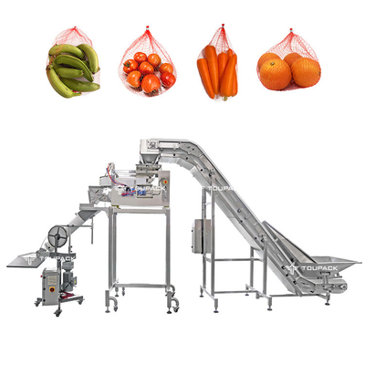 Máquina de embalaje de frutas con bolsas de malla TOUPACK / Máquina de embalaje de bolsas de cítricos semiautomáticas