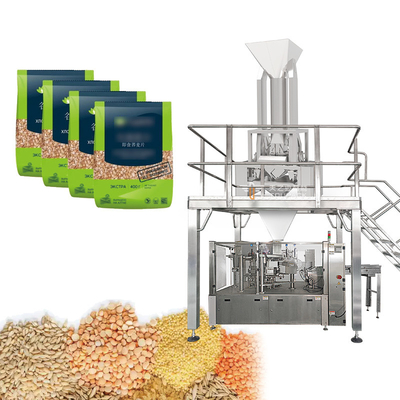 Máquina automática de llenado de granos de grano 1 kg 2 kg 5 kg Máquina de embalaje de pesas lineales