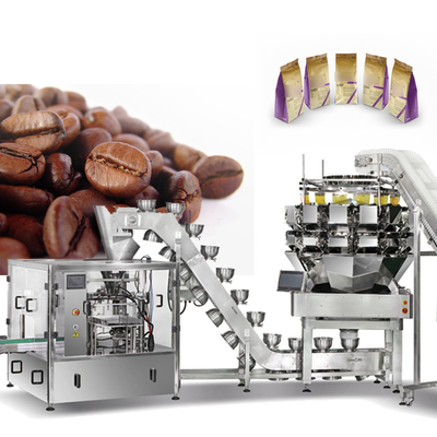 Máquina empacadora de bolsas prefabricadas Doypack de pie para llenado y sellado automático, máquina empacadora de frutos secos y nueces