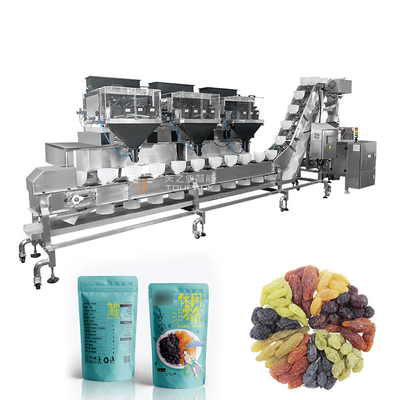 Máquina enlatadora de frutos secos mixtos de acero inoxidable con control PLC