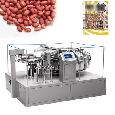 Peso automático de galletas con cabeza múltiple Bolsa de plástico de pie Bolso de bolso de bolso Fabricante de máquina de sellado de llenado