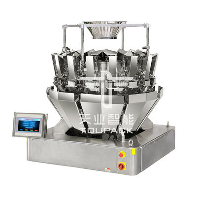 Pesaje de la máquina de empaquetado del transportador del pesador de la Multi-cabeza del haz del arroz de la combinación que embala