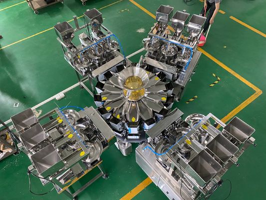 140BPM 0.5L pesan y llenan la máquina, pesador de la combinación de Multihead automático
