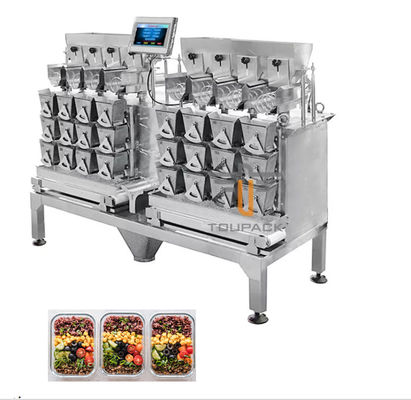 Tri comida pegajosa linear principal de la balanza de la tolva IP65 8 de la capa
