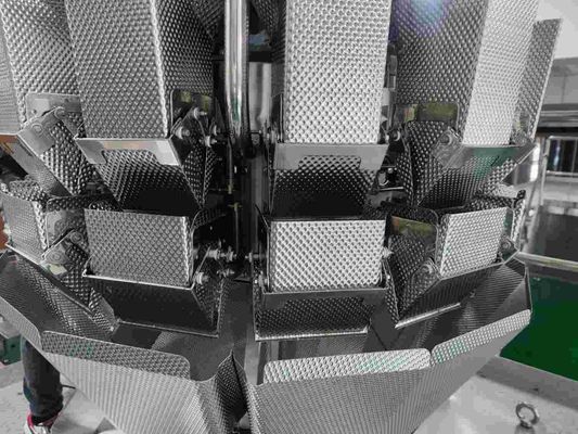 Pesador auto llano de las tolvas SUS304 Multihead para las galletas de perro de la nuez de las pasas