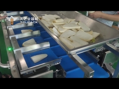 TOUPACK 12 pesadora combinada de banda - Solución de pesaje para rodajas de zanahoria