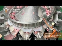 TOUPACK 16 Pesadora de cabeza de tornillo multicabeza para 1000 g de pesado de costillas