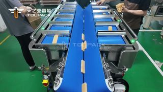 Pesadora multicabezal con correa trapezoidal para azúcar de roca (azúcar moreno) | Sistema de rechazo inverso | 464g ±2g