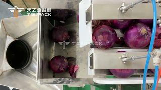 Línea de envasado de bolsas de red para cebollas: pesaje de alta velocidad y llenado eficiente de bolsas de red para productos agrícolas